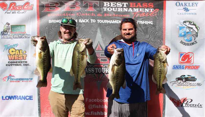 Jeremy Lewis and Alec Ferry 25.82 lbs. BIg Fish 6.68 lbs.